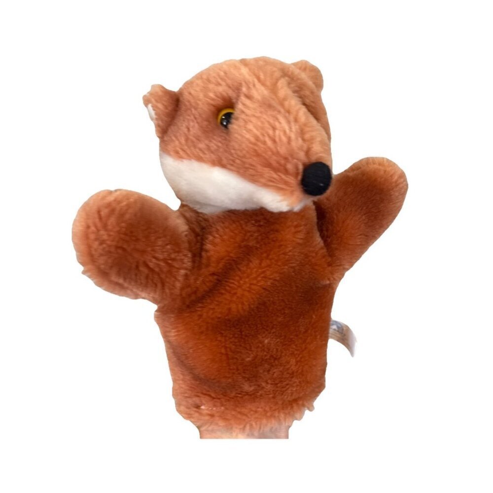 Red Fox Hand Puppet Vintage Yellow Eyes Detailed 8in Oriental Trading